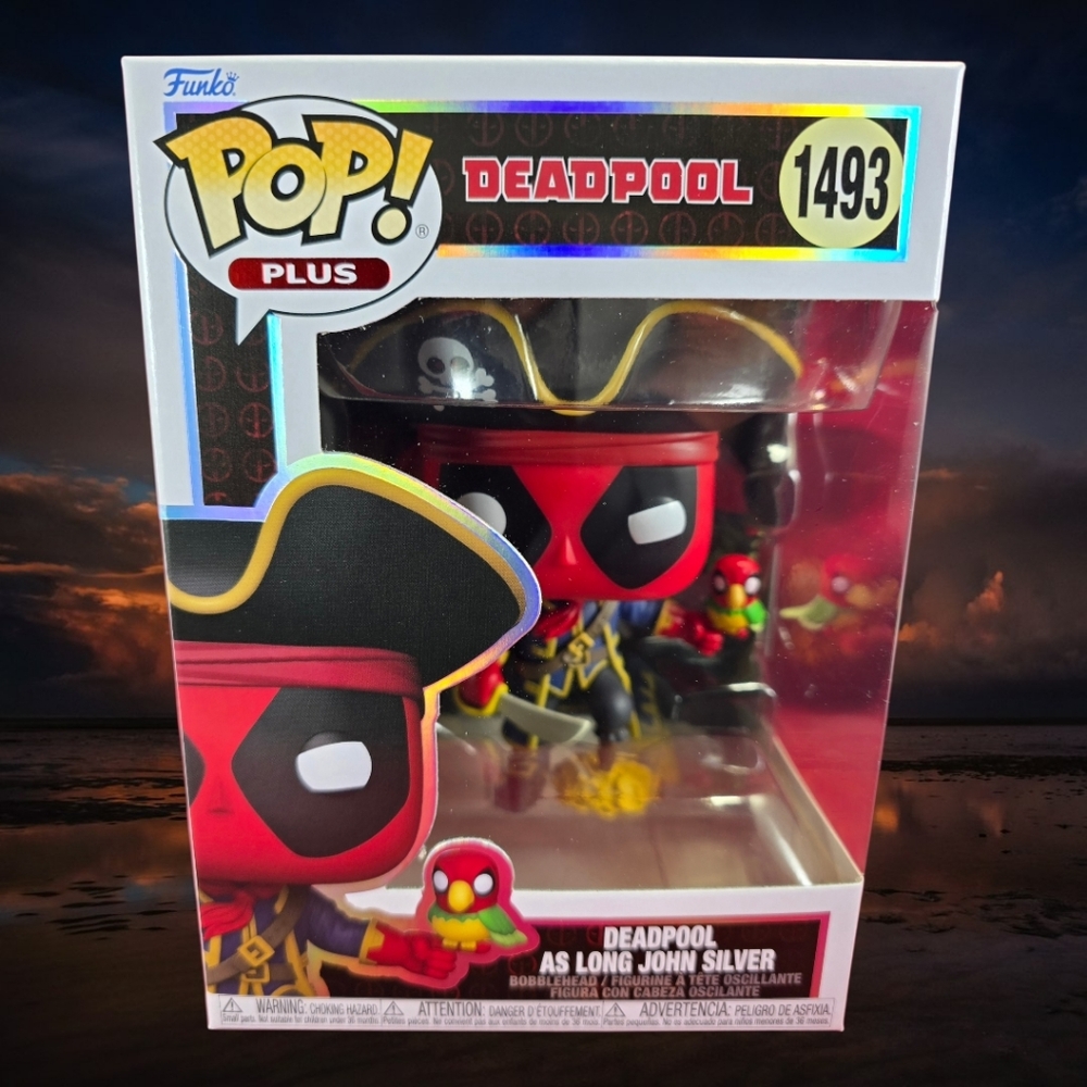 Deadpool As Long John Silver Funko # 1493 (Nib) With Pop Protector